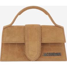 Ruskind Tasker Jacquemus Le Bambino Croc-Embossed Håndtaske - Beige