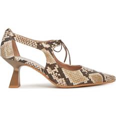 Nova Beige Läderskor Klassisk - Beige