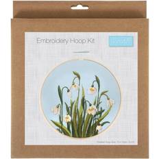 Yarn & Needlework Supplies Trimits Snowdrops Embroidery Hoop Kit