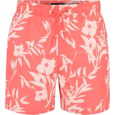 Tommy Hilfiger Orange Swimwear Tommy Hilfiger Original Ombré Mid Length Swim Shorts - Pink Poppy