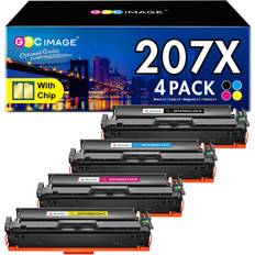 GPC Image Toner Cartridges with Chip Compatible with HP 207X 207A - Color Laserjet Pro MFP M283fdw/M283fdn/M282nw