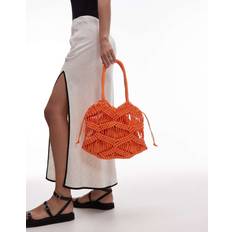 Skyla Crochet Shoulder Bag - Orange