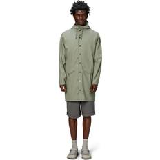Rains Womens Drift Long Essential Jacket - Beige