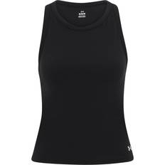 Løb - Sort Toppe Under Armour Motion High Neck Tanktop - Black/White
