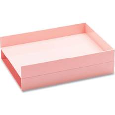Poppin 2 Letter Trays Blush