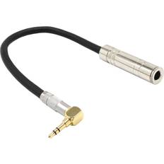 Ohne Ergonomie ohne Grenzen 6.35 Female Stereo to 3.5 Male Plug Jack 90Degree Audio Line Cable