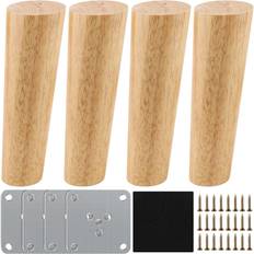 Wood Table Legs Zeuxo 4x Wood Furniture Legs 15 cm Table Leg