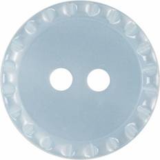 Knappar Hemline Round Shirt Buttons Baby Blue Pack of 4