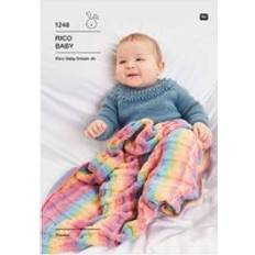 Knitting Pattern Baby Blanket DK 1248