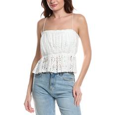 Geo Eyelet Pleated Tank