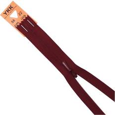 Zippers YKK Dark Wine Concealed Zip 56 cm