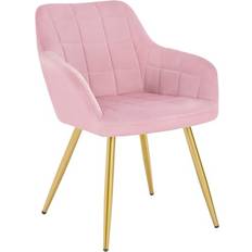 Pink Kitchen Chairs WOLTU Dining Pink Golden BH232RS-1 Kitchen Chair