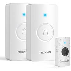 Tecknet Wireless IP65 Waterproof Battery Operated Chime Kit