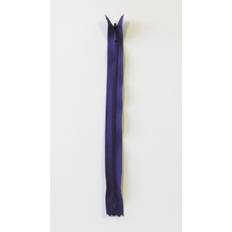 Blixtlås YKK Osynlig Dragkedja Blixtl�s Fast Lila 4mm 55cm