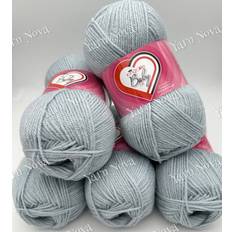 Silver Yarn King Cole Baby Double Knitting Crochet Yarn Wool 5 x 100g Balls 5294 Silver