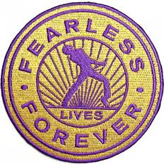 Tygmärken & Laglappar Queen Fearless Standard Iron On Patch One Size Yellow/Purple