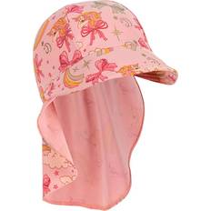 Polyester Solhattar Barnkläder Konges Sløjd GOTS Manuca Frill Solhatt Rainbow Bow - Rosa