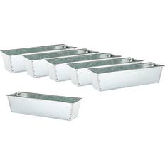 Jardinière En Zinc Pour Palettes Euro 6 Pièces Argent