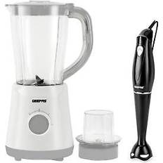 Geepas 500W 2-in-1 Electric Jug Blender and 180W Black Hand Blender Combo Set