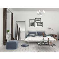 New yorker spejl New Yorker New Yorker Spejl Med Sort Kant Karol 120x50 Vægspejl