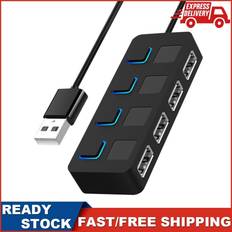 Torribaly USB 2.0 Hub Multi USB Splitter 4 Ports Expander