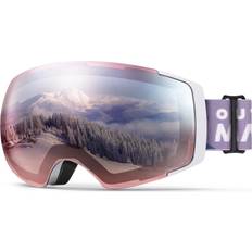Dam - Rosa Skidglasögon OutdoorMaster PRO Skidglasögon Utan Ram Utbytbart Glas VLT 28%