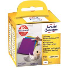 Etiketter på rea Avery Zweckform Papper Borttagbar Häftning Vit 32 x 57 mm 500 Etikett