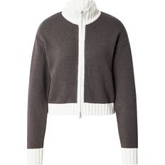 Samsøe Samsøe Koftor Samsøe Samsøe Salou Cardigan 15178 Dam Stickade Tröjor - Beluga Contrast
