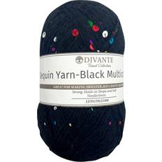 Divante Sequin Yarn Black Multicoloured