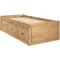 Corona Pine Cabin Bed 3ft Solid Wood Childrens 3 Drawer Storage Bed Waxed