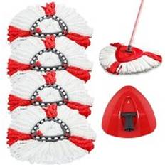4 Pcs Microfiber Replacement Mop Heads Compatible with Vileda 2-in-1 Turbo Mop