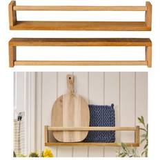Ib Laursen Reversible Wooden Front Edge Wall Shelf