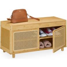 Aufbewahrungskommoden Relaxdays Schuhbank Mit Stauraum 45 x 90 x 37 cm Aufbewahrungskommode
