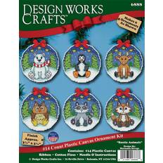 Design Works Cross Stitch Kit Christmas Tree Ornaments