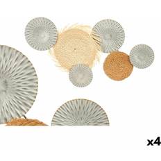 Brown Wall Decor Gift Decor Elegant Brown Grey Metal Decoration 76,8 x 4,4 x 50,2 cm Wall Decor