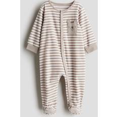 Brown Pyjamases Children's Clothing H&M Baby Fleece All-in-One Pyjamas - Brown