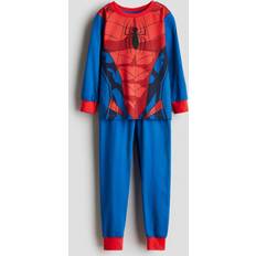 Recycled Materials Night Garments H&M Boys Printed Cotton Jersey Pyjamas - Red