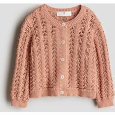 Orange Cardigans Children's Clothing H&M Pointelle Knit Cardigan - Orange