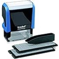 Trodat Printy 4913 Sello de Entintaje Automático con Tinta Incorporada e Imprentilla para Componer un Texto de Hasta 5 Líneas Tinta Negra
