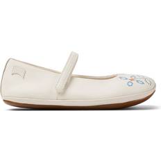 White Ballerinas Children's Shoes Camper Leather Ballerinas Right Twins - White