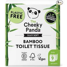 The Cheeky Panda Bamboo Toilet Paper 9 Rolls of Toilet Paper