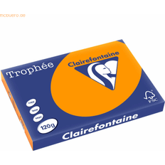 Orange Kontorspapper Clairefontaine A3 Papper Ljusorange 1764PC 250 Ark