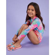 Accessorize Tropical Print Sliders - Multi