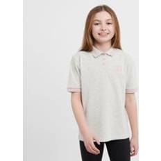 Grey Polo Shirts Children's Clothing Royal Scot Kids' Ffion Short Sleeved Polo Shirt - Grey
