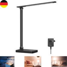 Schreibtischlampe 750LM 3 Farben Schwarz