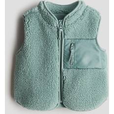 18-24M Västar H&M Teddy Gilet - Turkos
