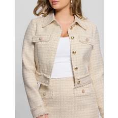 Guess Dam Ytterkläder Guess Daphnee Cropped Jacket Jackor Dam - Beige