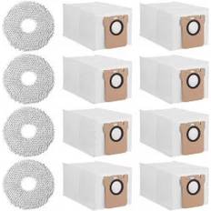 INF Ersatzzubehör-Set für Xiaomi X20+ Dreame X40 Ultra Roboterstaubsauger 8 Staubbeutel 4 Nasswischpads