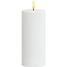 Hagedekor Sirius Sille Solar Ø7,5cm x H20cm Hvid