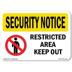 Black Workplace Signs SignMission OS-SN-A-1218-L-11640 12 x 18 in Black/Gray/Yellow